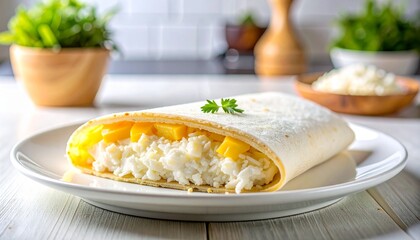 Brazilian Tapioca Pancake &mdash; White Crepe with Sweet Filling