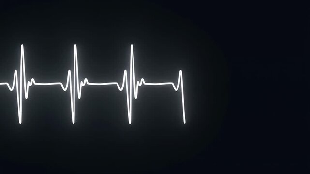 A green electrocardiogram wave displays a healthy heart beat pulse rate on a medical blue monitor screen vector illustration for cardiology health diagnostics