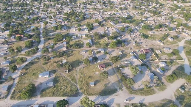 Flying over the Okavango Delta in Botswana