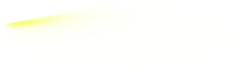 Abstract yellow light beam illuminating darkness
