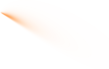 Abstract orange light streak against dark background