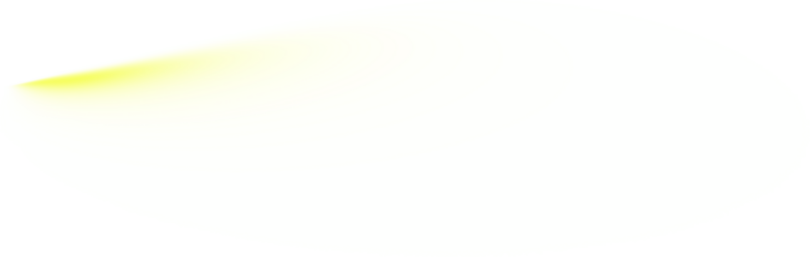 Abstract yellow light beam illuminating darkness