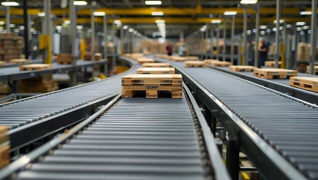 Generative AI logistics optimization with smart pallet flow.