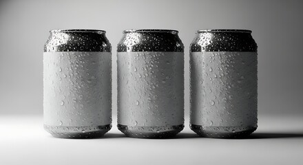 Modern laptop and smartphone with blank white screens floating against a soft gray background, showcasing technology and connectivity.