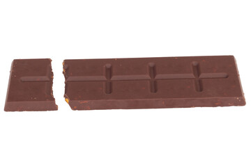 Chocolate broken milk flavor pink white on white background