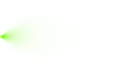 Abstract green light flare effect on black background