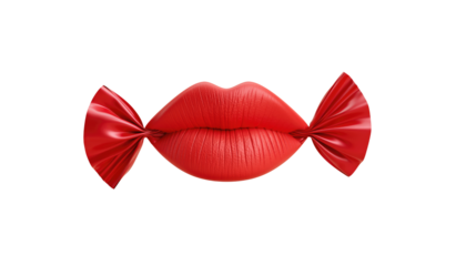 Red heart symbol with a delicate bow and ribbon decoration, perfect vector illustration for a Valentine's Day or wedding celebration card.