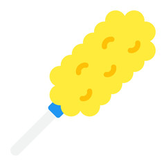 Fluffy Yellow Duster Brush