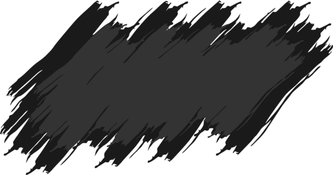 Grunge badge brush, black paint, brush black paint ink stroke, hand drawn black sticker