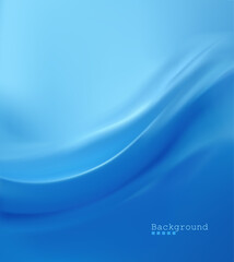 Abstract, dynamic blue vector background with smooth, flowing waves. Perfect for summer promotions, water-related concepts, clean web design, technology, and stylish branding. Minimalist illustration