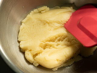 PANADE, choux pastry paste before mixing with eggs