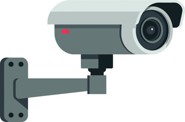 CCTV security camera illustration, modern surveillance device graphic, wall-mounted monitoring camera design, digital safety equipment for security systems and protection