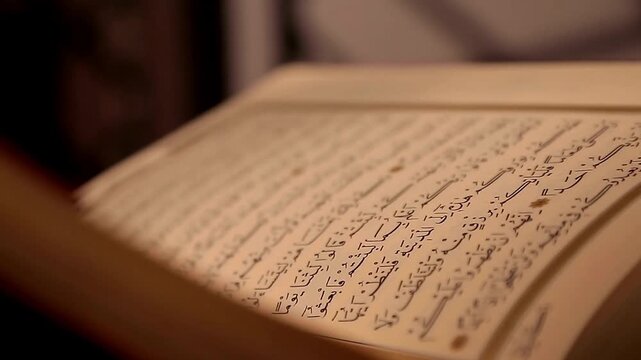 holly quran book with silhouette black shadow islamic background Prayer middle east religion