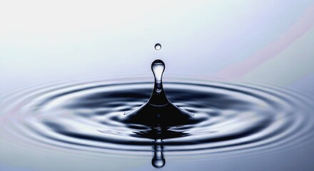 Water Drop Impact: Capturing the Moment of Splash and Ripples