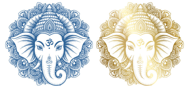 Ganesha Vector Illustration, Lord Ganesha Line Art, Minimalist Ganesha Vector, Hindu God Ganesha Artwork, Sacred Ganesha Vector Design, Elegant Ganesha Outline, Traditional Ganesha Vector.