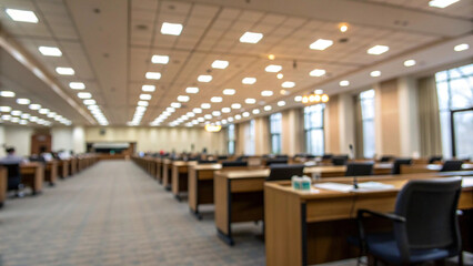  intentionally blurred office interior 