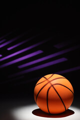 Basketball Background with Pattern and Copy Space
