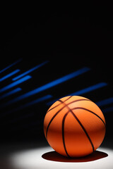 Basketball Background with Pattern and Copy Space