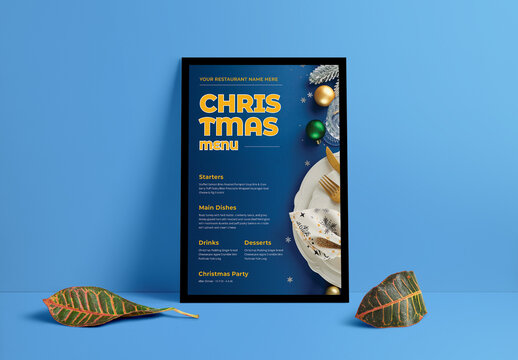 Modern Christmas Poster Layout