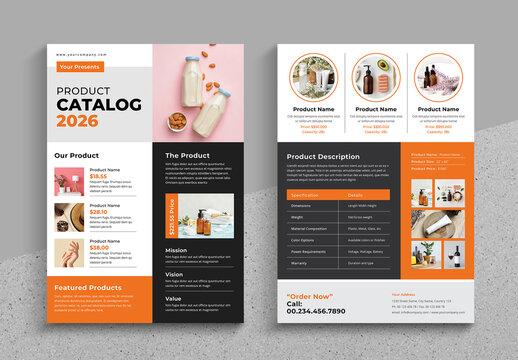 Modern Product Catalog Poster Template