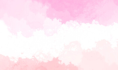  Soft pink watercolor wash with white space