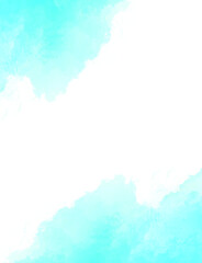 Obraz premium Abstract pixelated watercolor wash in cool blue and teal tones
