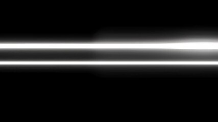 white laser effect neon glowing frame background. repetitive motion animation and flashing. Bright neon light effect isolated on black. 4K graphic ani