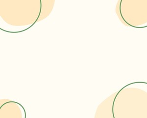 Beige background with a cute Memphis border design