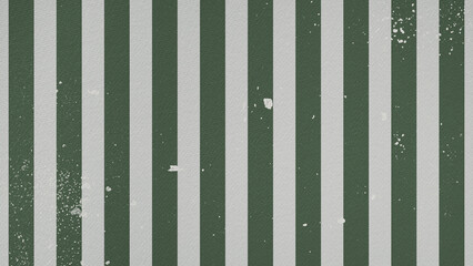 Green White Vertical Stripe Pattern with Film Damage Texture for Vintage Christmas Background