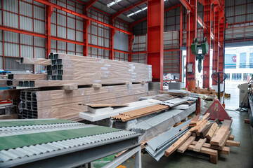 Metal Sheet Rolling Machine in Industrial Factory