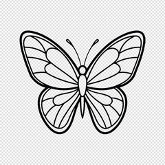 A charming hand drawn outline illustration of a majestic elephant standing sideways showcasing its distinctive trunk large ears and sturdy legs against a subtly textured background