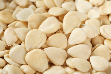 Peeled Sliced Almonds Background - Fresh Nuts for Healthy Cooking and Baking