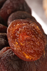 Xinjiang Candied Dried Apricots - Sweet Glazed Fruit Snack Close-up