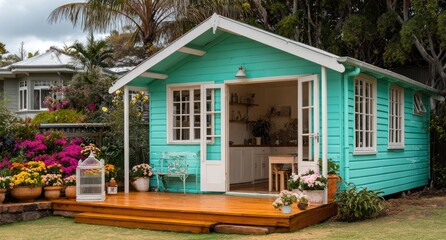 Charming Coastal Cottage Garden Studio.