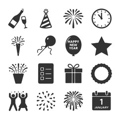 Christmas Icon Set. Vector Design Pack Isolated on White Background. Grunge Stamp Vector Illustration.