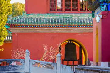 Chinese Style Landscape of the Red Wall  Chinese architecture