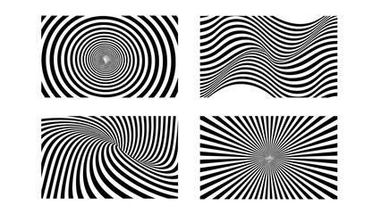 Optical illusion abstract patterns