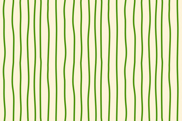 Vector seamless retro pattern with green stripes on a warm background. Suitable for printing, packaging, banners, wallpaper, textiles, and web design.