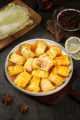 Chinese Stuffed Cabbage Rolls with Pork - Delicious Home Cooking Dish