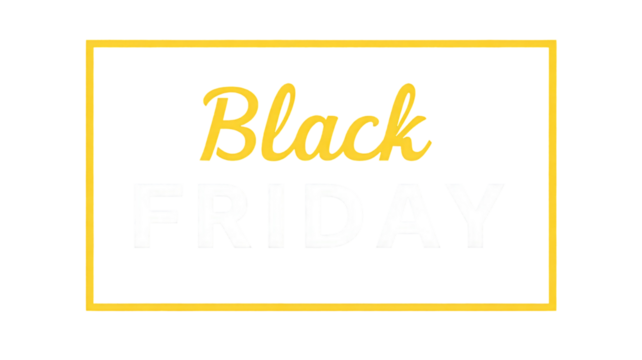 black Friday note on yellow sticky paper for back to school message design concept