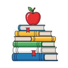 apple on books