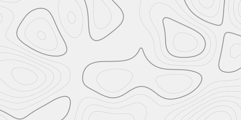 Minimal Curved Line Cartography Design – Geological Elevation Pattern With Smooth Ridge-Wave Contour Mapping