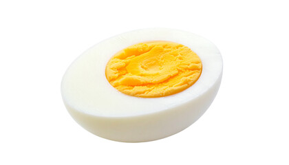 a boiled egg isolated on transparent background