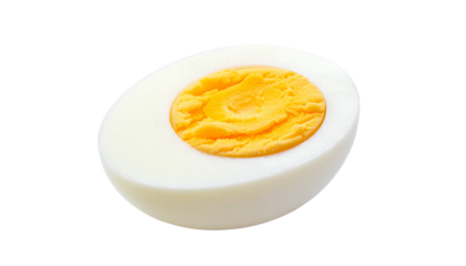 a boiled egg isolated on transparent background