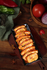 Classic Chinese Pork Sausages with Fresh Vegetables - Delicious Casserole Dish