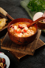Traditional Chinese Red Date and Goji Berry Sweet Soup