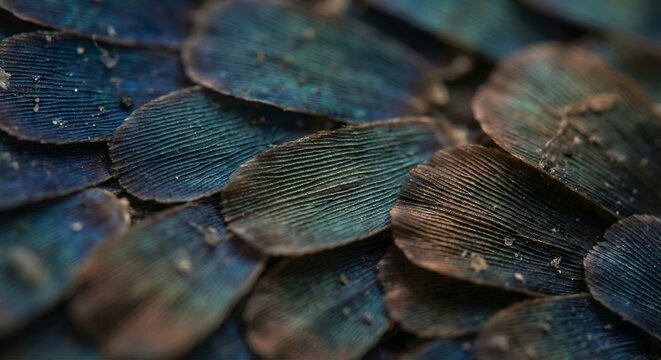 Butterfly Wing Structure - Microscopic Scales and Iridescence - Powered by Adobe