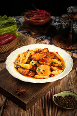 Traditional Chinese Abalone and Mushroom Stir-Fry with Oyster Sauce