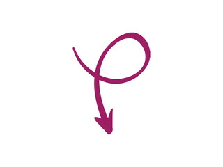 Downward Arrow icon and illustration design vector design 