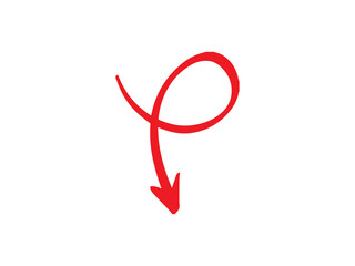 Downward Arrow icon and illustration design vector design 